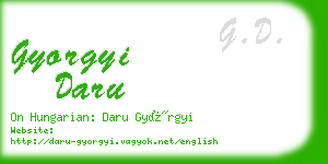 gyorgyi daru business card